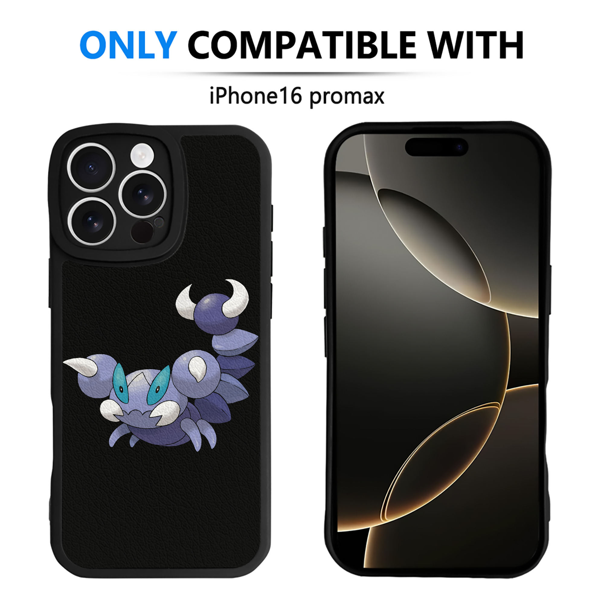 （画像用） ポケットモンスター Pokémon 【iPhone 16シリーズ対応】シリコンスマホケース（レザー調） 材質：シリコン